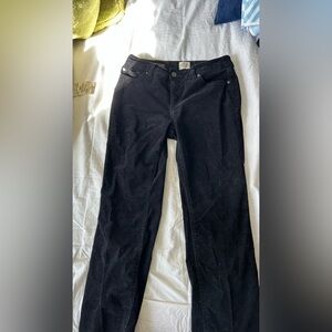 St. John's Bay Black Corduroy Straight-Leg Pants